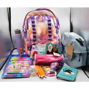EcoTech Tie-Dye Backpack + Ember Lunchbox Back-to-School Supply Kit Gift